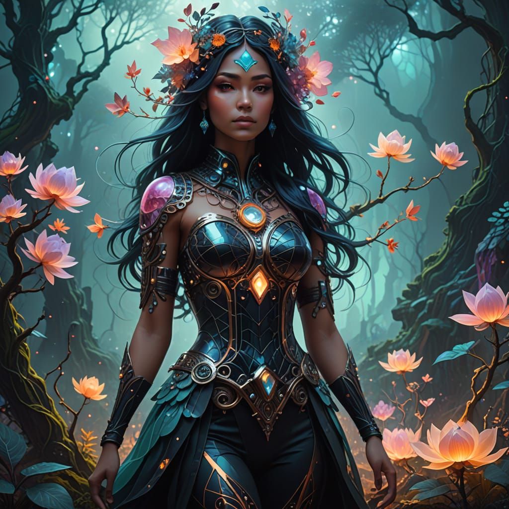 Enchanted realms where dreams and colors intertwine blissfully