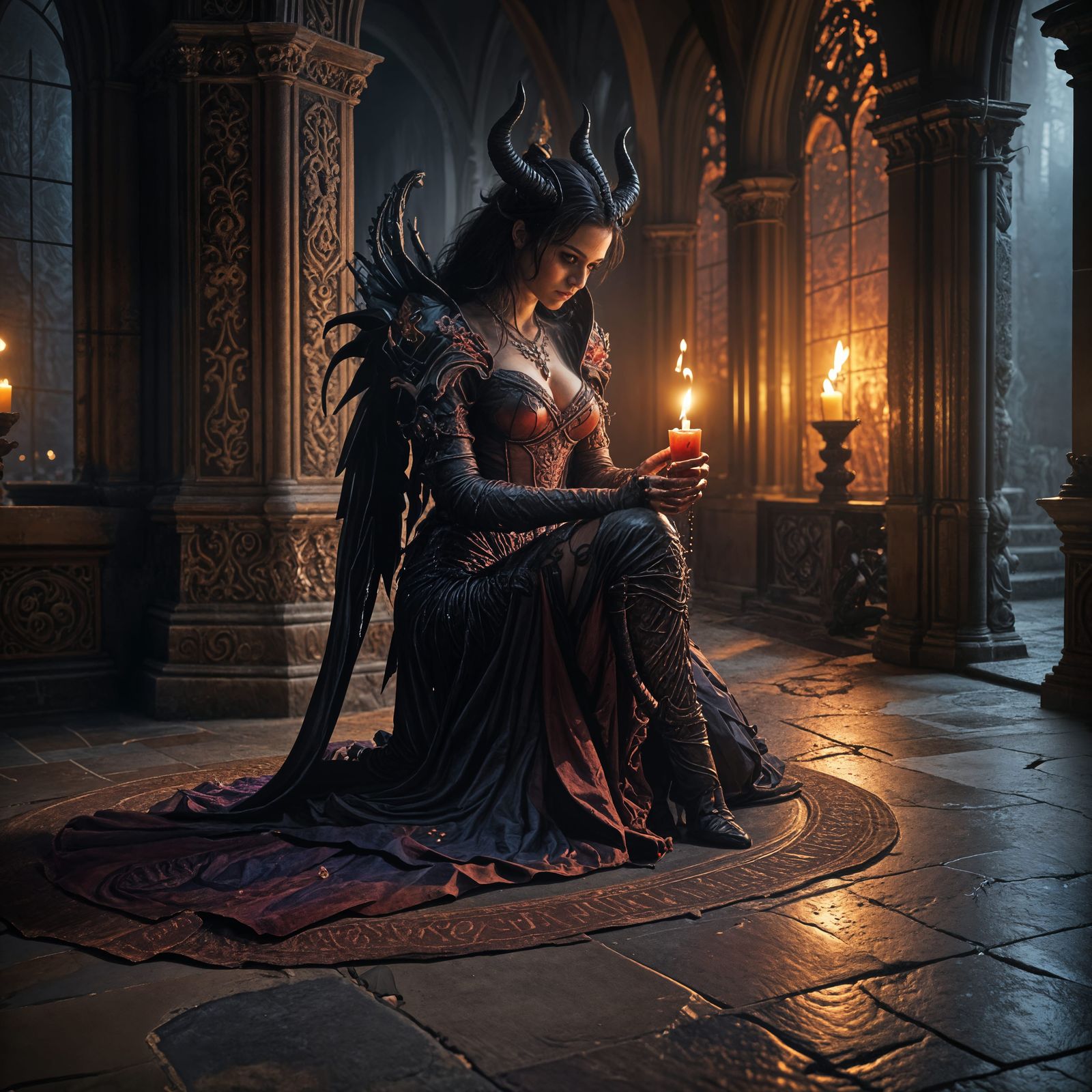 Demon Proposes to Demoness in Fiery Ritual