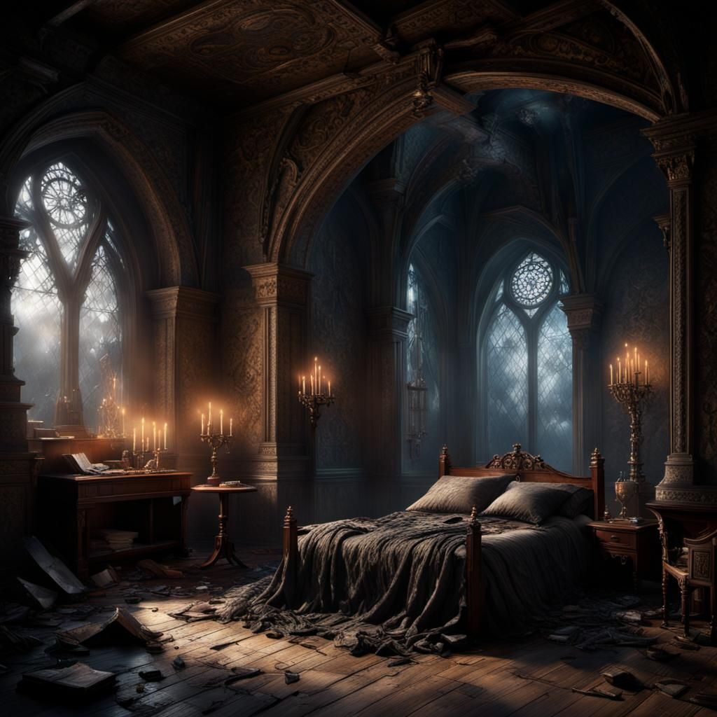 Dramatic Castle Keep Interior: Digital Matte Painting