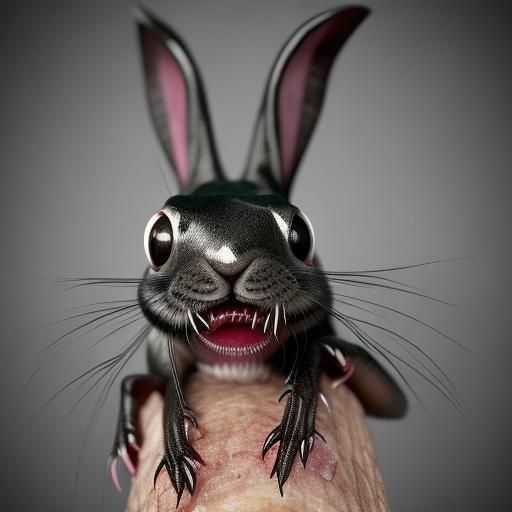Creepy Cute Rabbit Leech Hybrid Creature