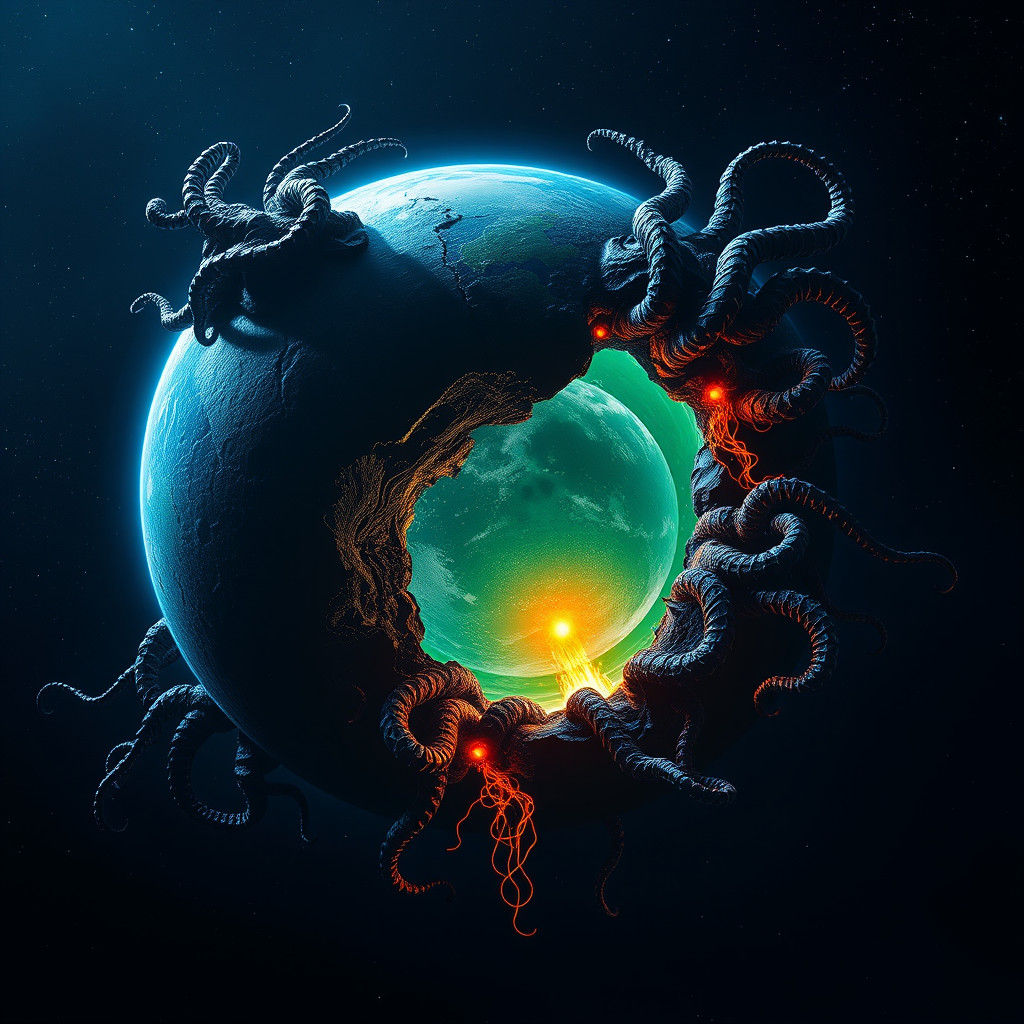 Cosmic Horror Emerges From Earth's Core