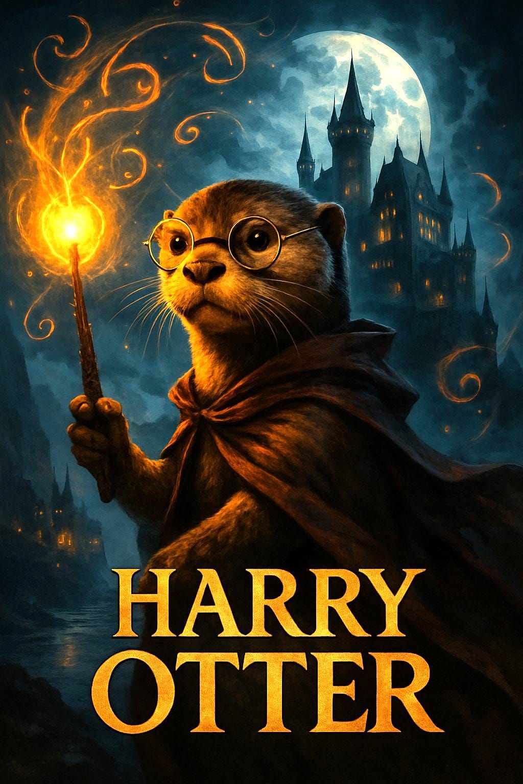 Harry Otter: Epic Fantasy Movie Poster