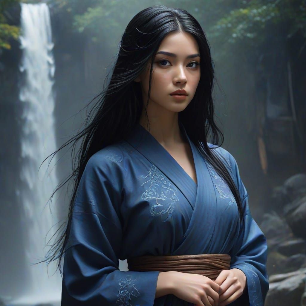 Ethereal Warrior Nun Masterpiece in Vibrant, Golden Light