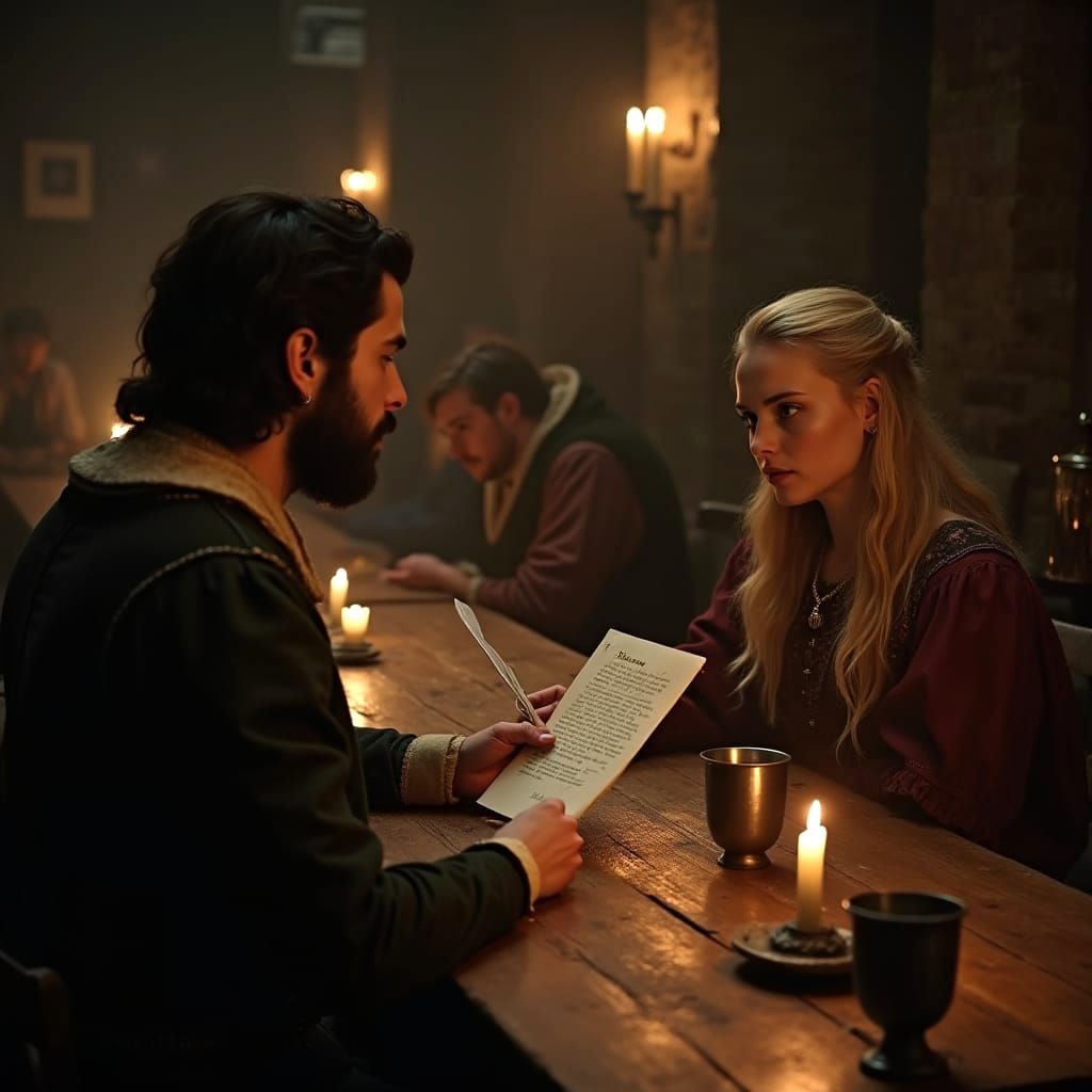 Shakespeare Recites Sonnet in London Tavern