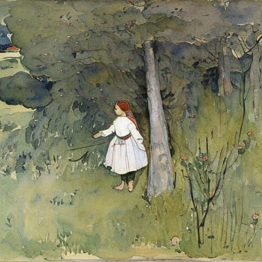 Eeyore's Daughter Resurrected: A Watercolor Painting