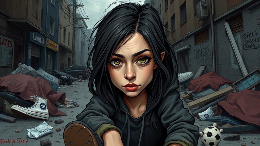 Bleak Portrait of a Forgotten Soul