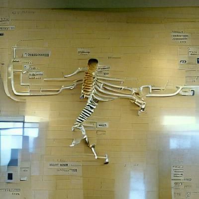 Anatomically Correct Human Skeleton Illustration