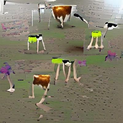 Simple AI Image of Cows