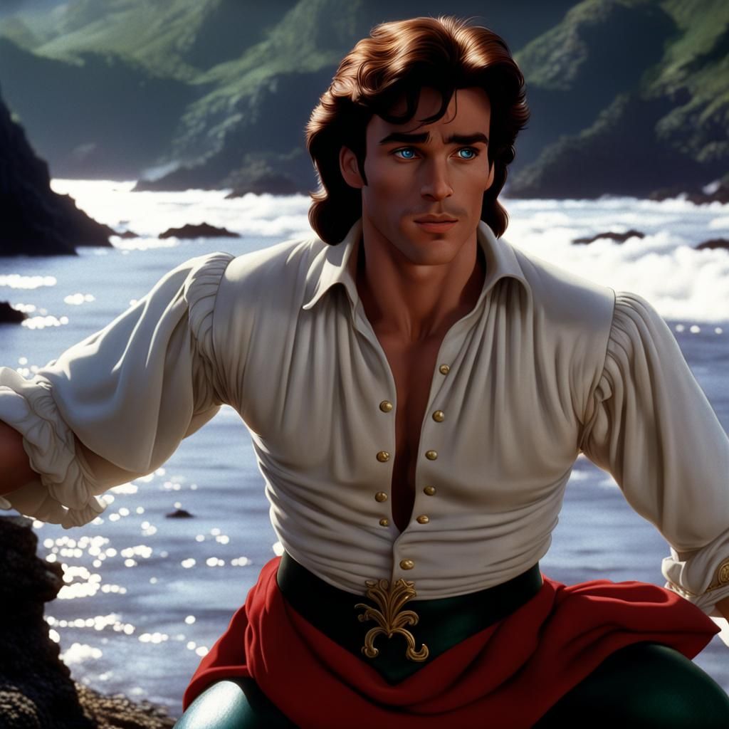 Prince Eric: Hyperrealistic Dark Fantasy Film Still