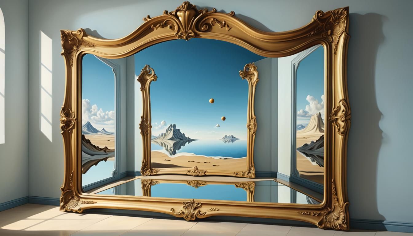 Surreal Mirror Reflects a Different Reality