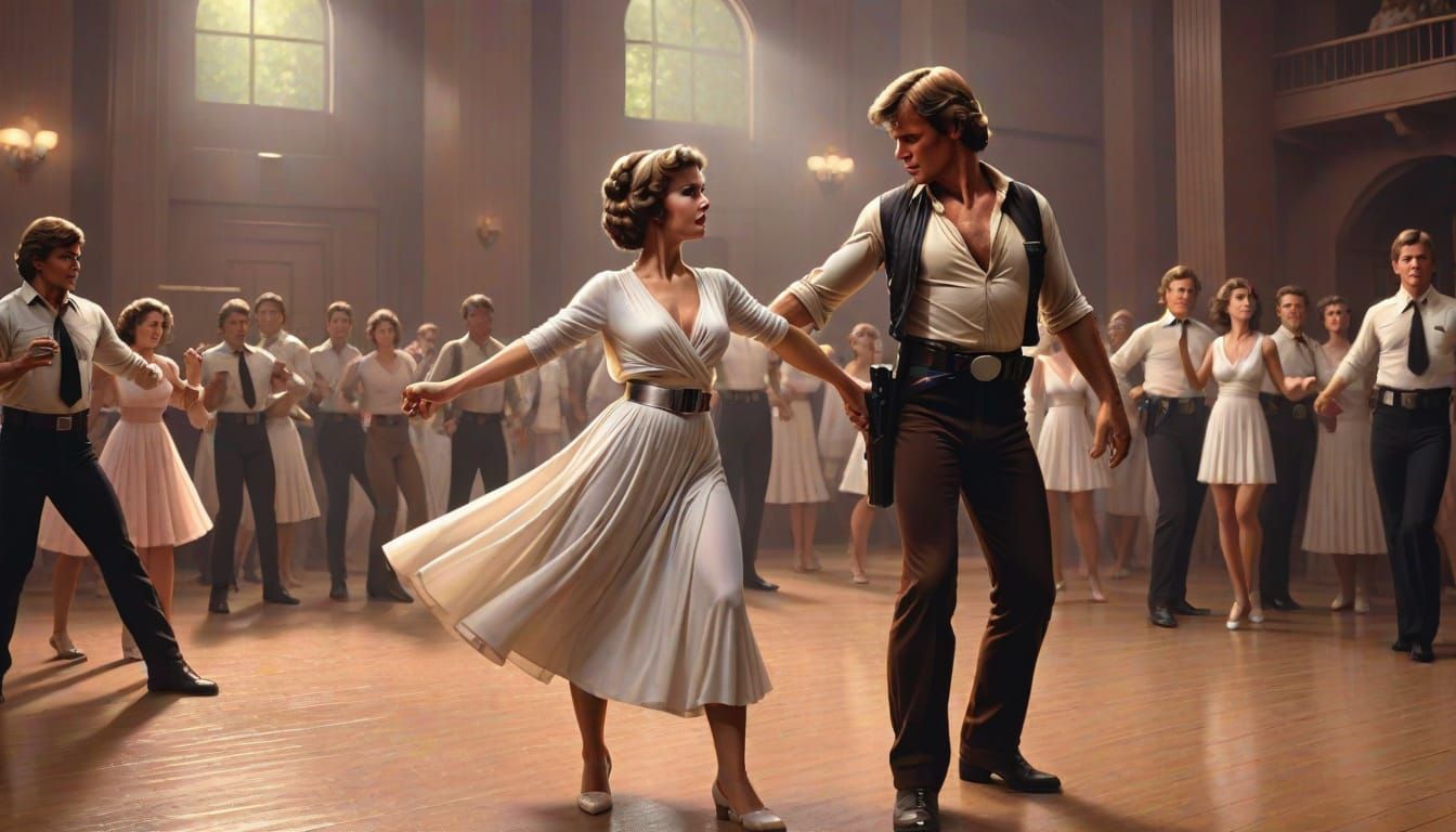 Han and Leia Recreate Dirty Dancing Scene