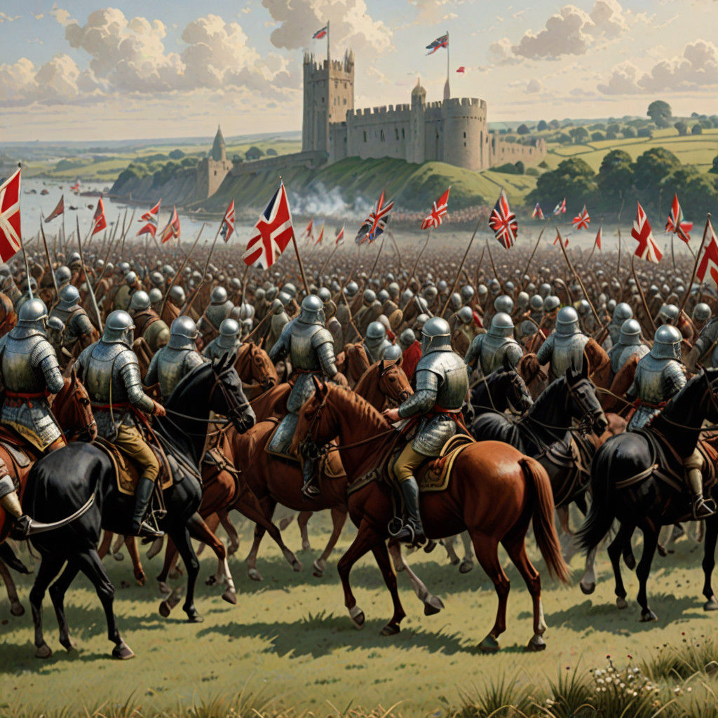 Classical Realism Depiction of Norman Invasion on British So...