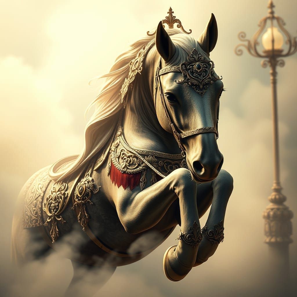 Baroque Horse in Ethereal Fantasy