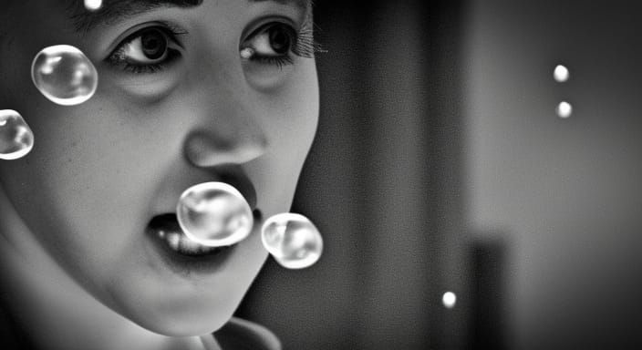 Hyperrealistic Bubbles in Cinematic HDR