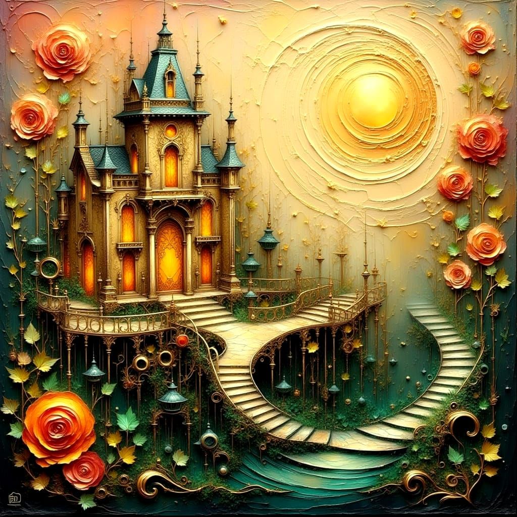 Whirlwind Escape in Golden Hues