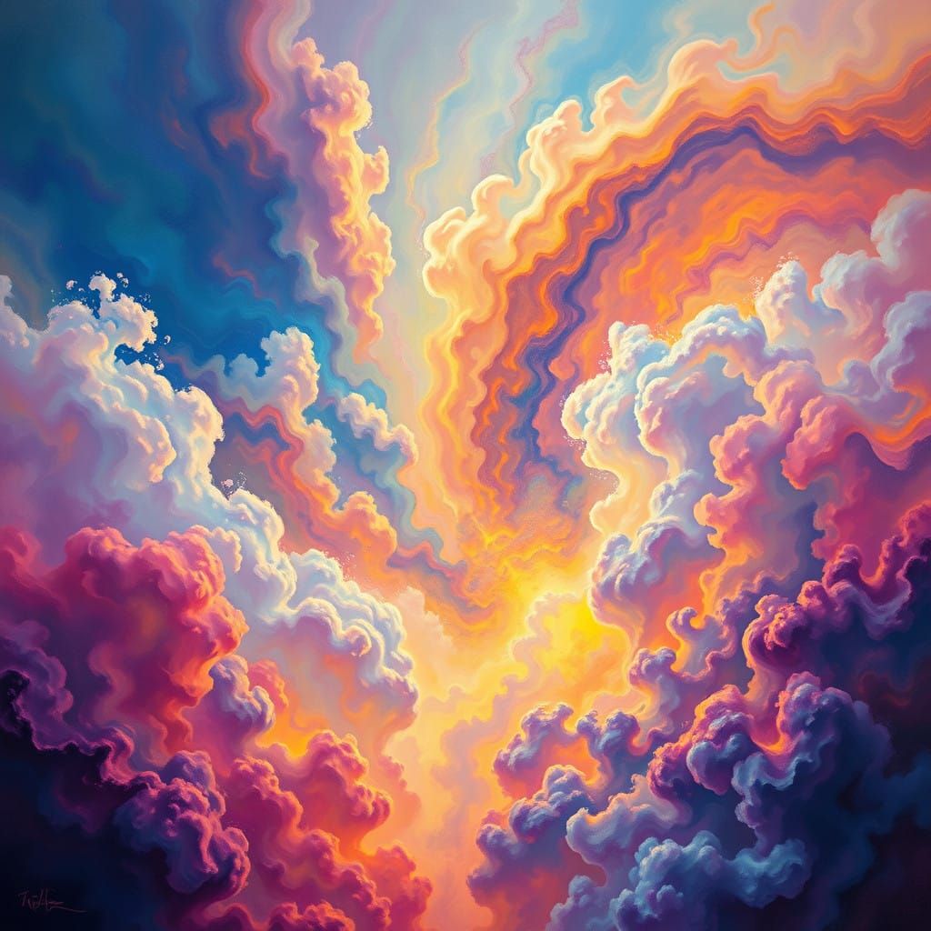 Surreal Dreamscapes in Iridescent Hues