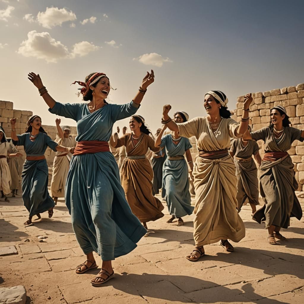 Women Dancing in Ancient Israel, 900 BC