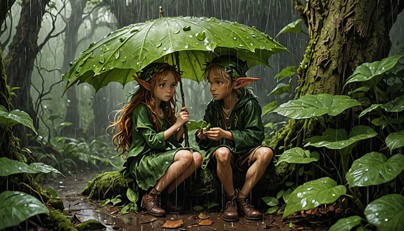 Fairies Of The Forest: Rainy day