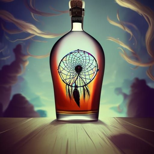 Dreamcatcher in a Bottle: Studio Ghibli Style