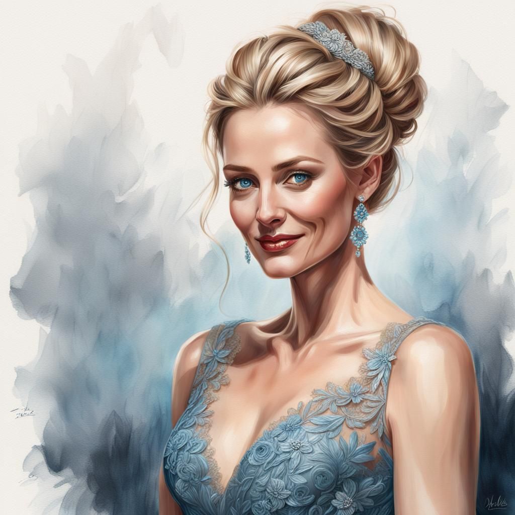 A  young cheerful woman portrait