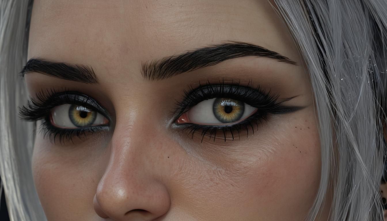 Gothic Woman in Forest: Hyperrealistic 4K Portrait