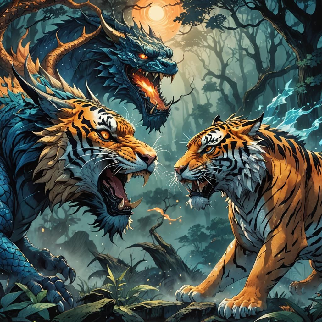 Dragon and Tiger Face-Off: Anime Style