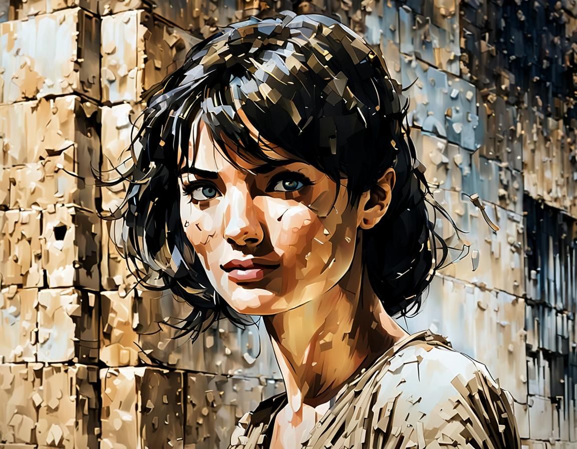 Elegant Steampunk Beauty Emerge from Cityscape