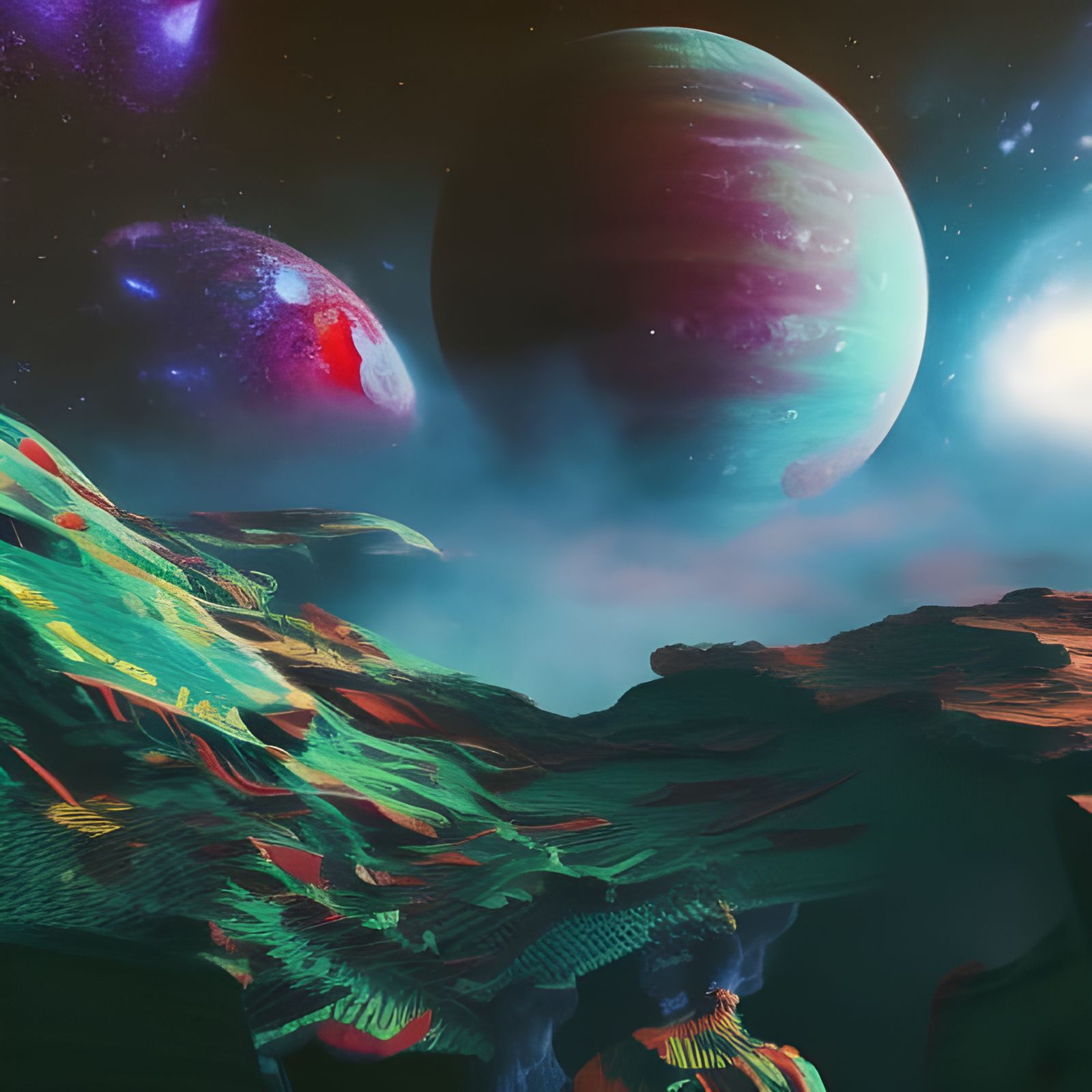 Exploring galaxies intricately detailed hyperdetailed Unreal...