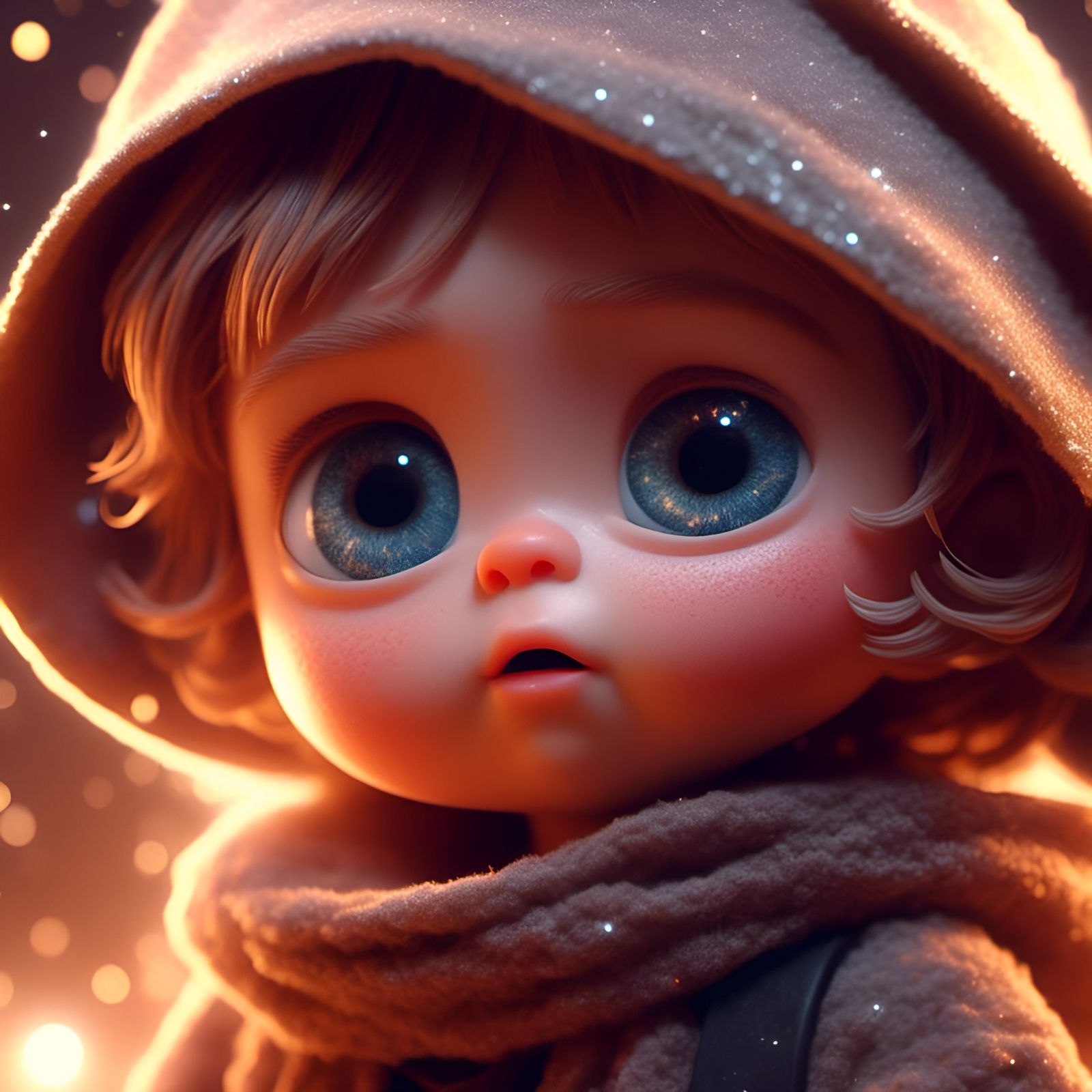 Adorable Baby Luke Skywalker Portrait