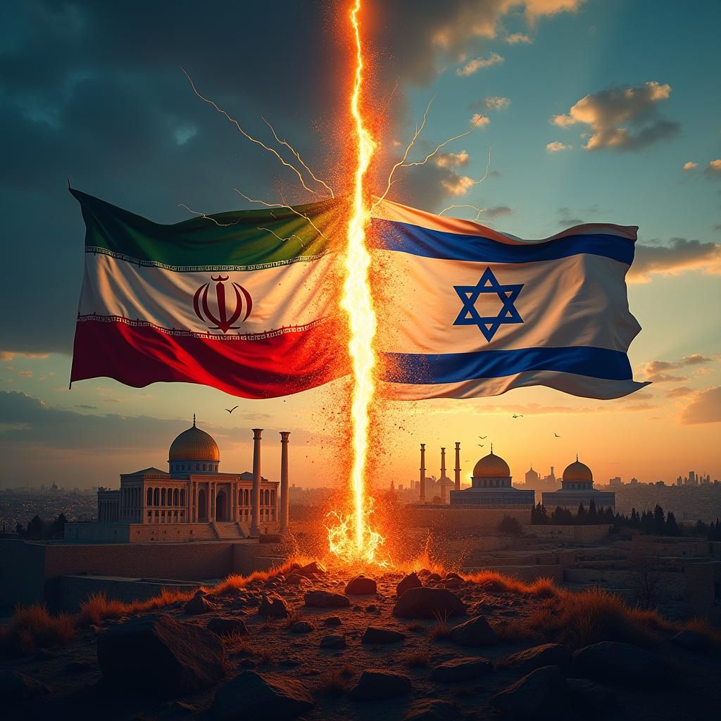 Iran vs Israel: A Dramatic Historical Thumbnail