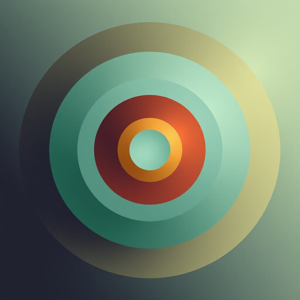 Geometric Abstraction III in Minimalist Digital Style