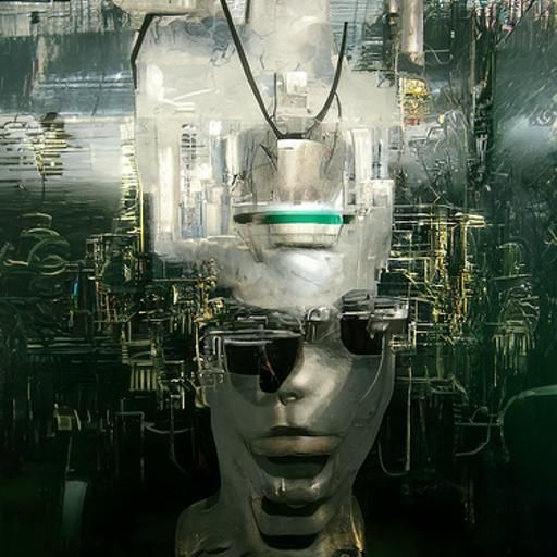 Cybernetic Organism with Metallic Implants