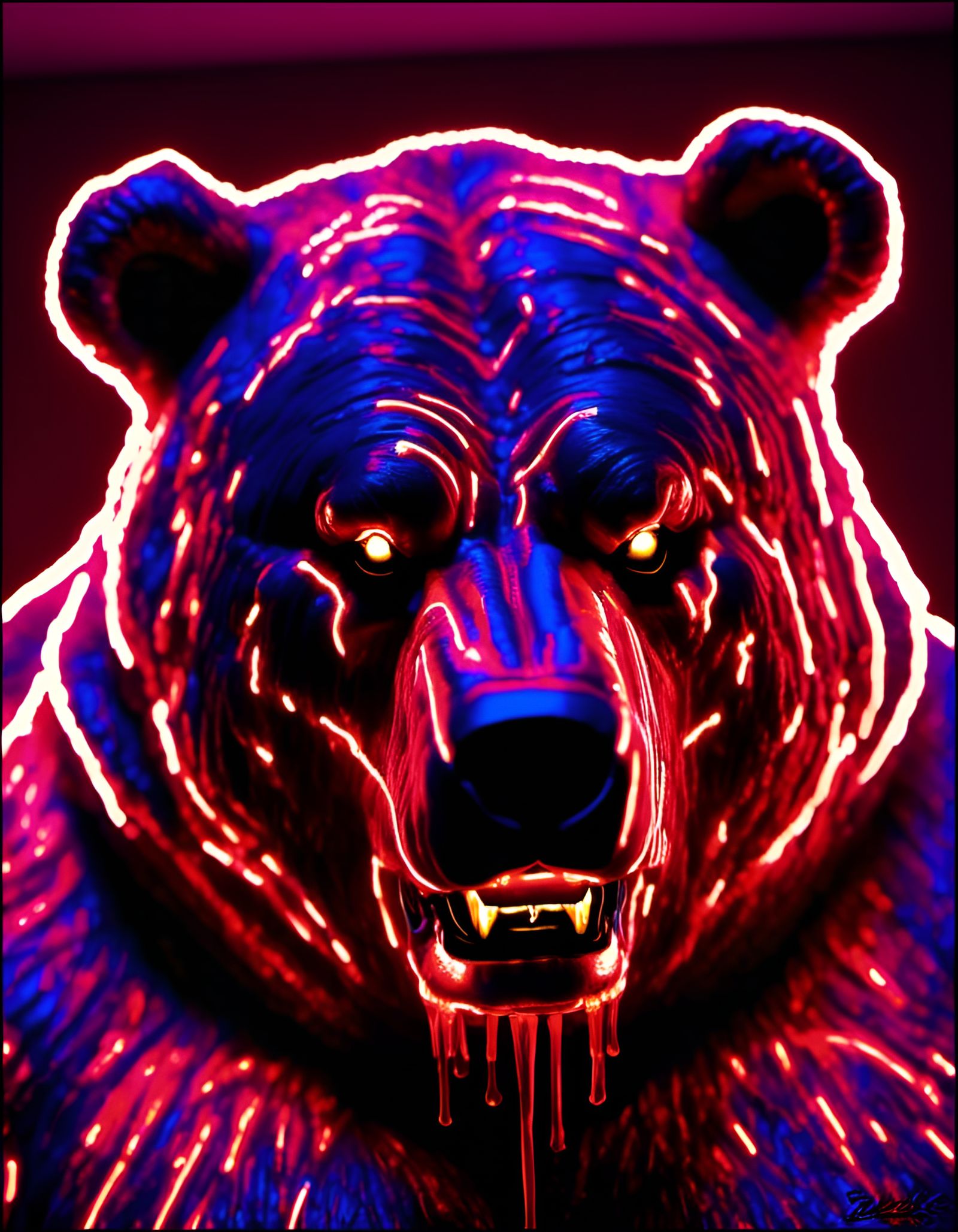 Microphotograph Portrait: Bloody Buddy, the Towering Bear