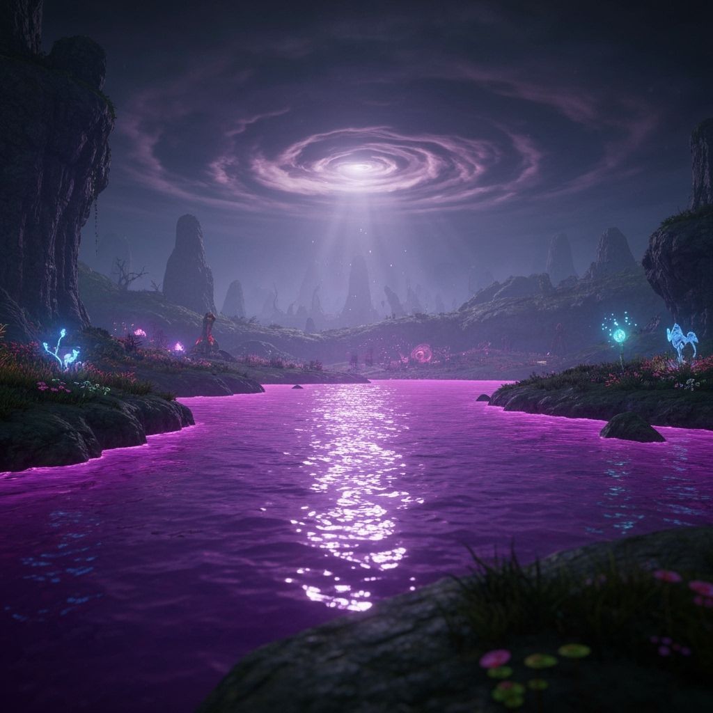 Torvus Bog Dark Aether Dimension in Ultra-Realistic Style