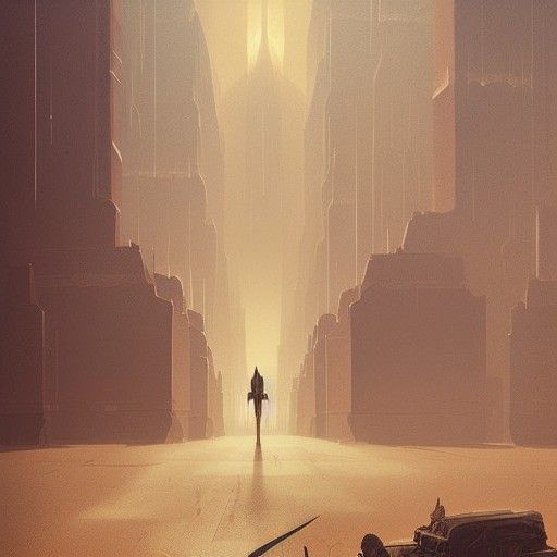 Sinister Desert City Art