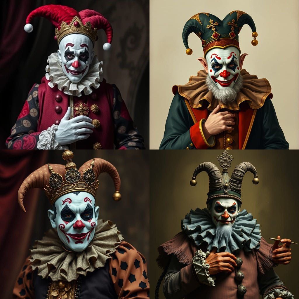 Majestic Uncle Fester Jester in Regal Attire