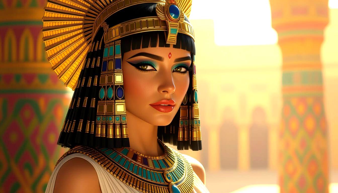Hyperrealistic Cleopatra Portrait in Detailed 8K