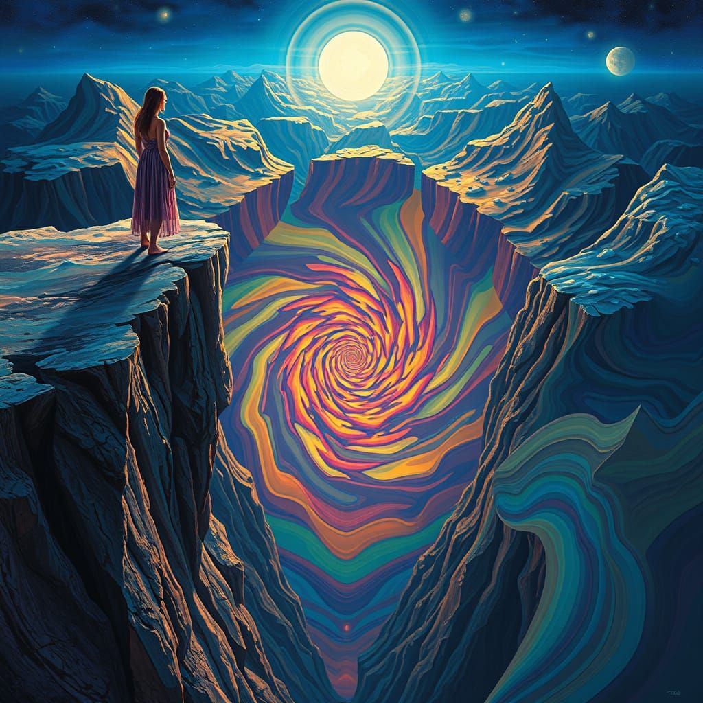 Psychedelic Vortex Inducing Vertigo