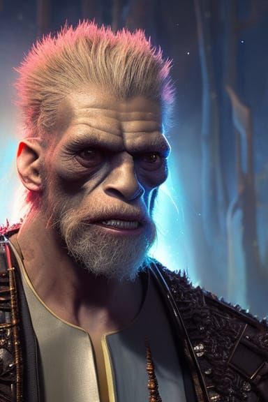 Mushroom Humanoid Portrait in Hyperdetailed Photorealism