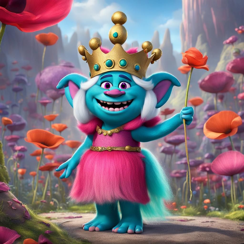 Queen Poppy from The Trolls