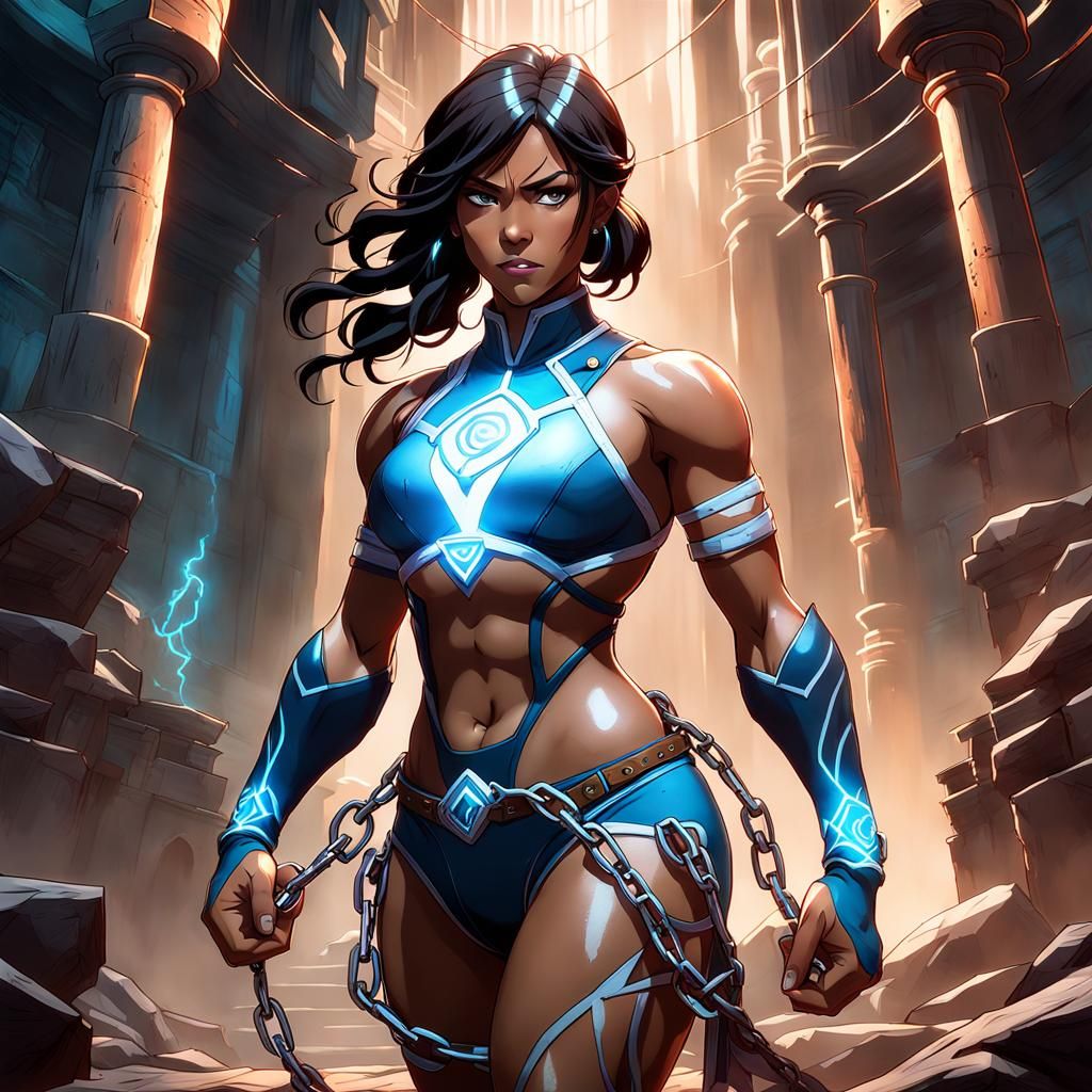 Avatar Korra Captured: Detailed Digital Render