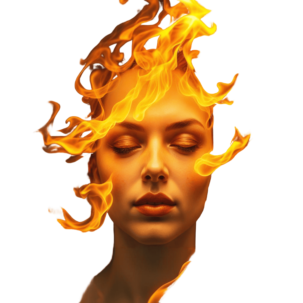 Mystical Spirit Molecule in Realistic Flames