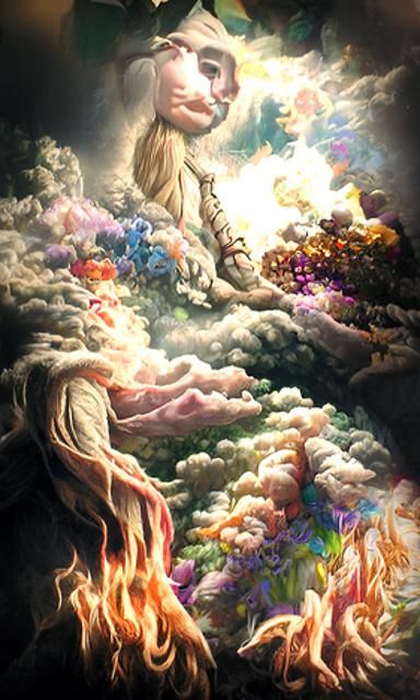 Lord, clouds, fire, book