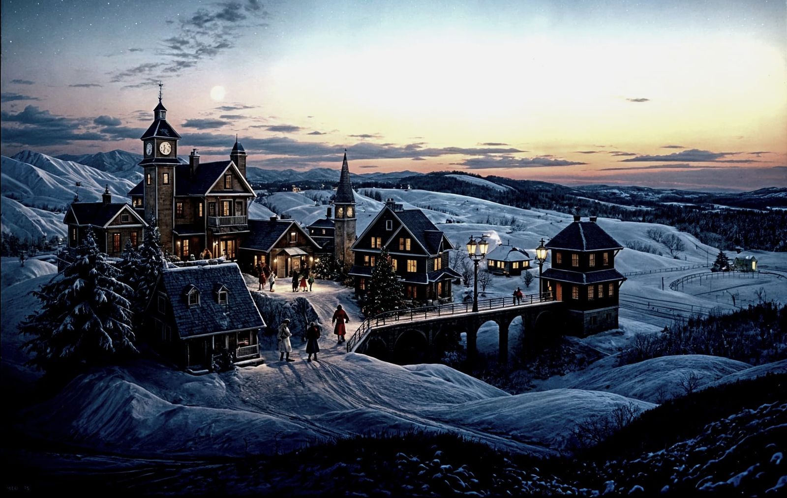 Vintage Holiday Postcard Image