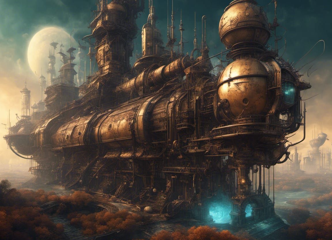 Steampunk Digital Art: Habermas' Technical Interest