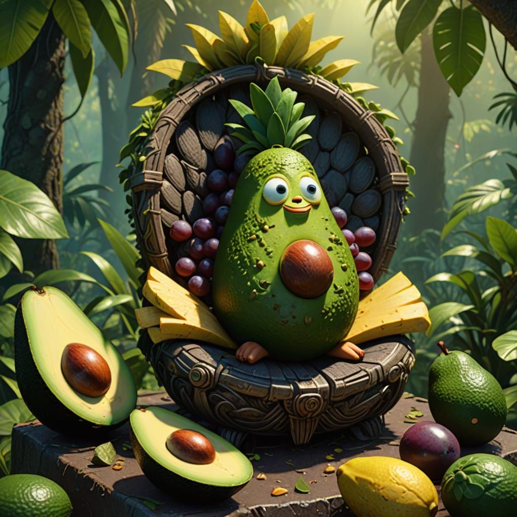 Avocado King of the Jungle Throne