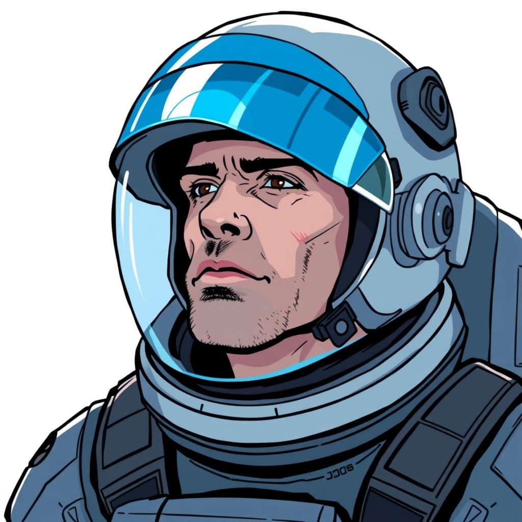 Space Explorer in Cosmic Blue