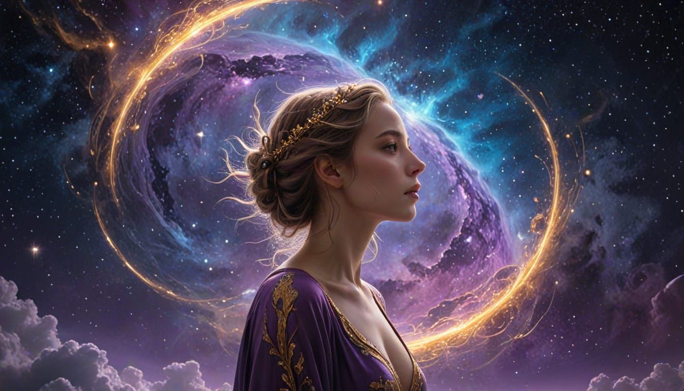 Eternity on her mind.