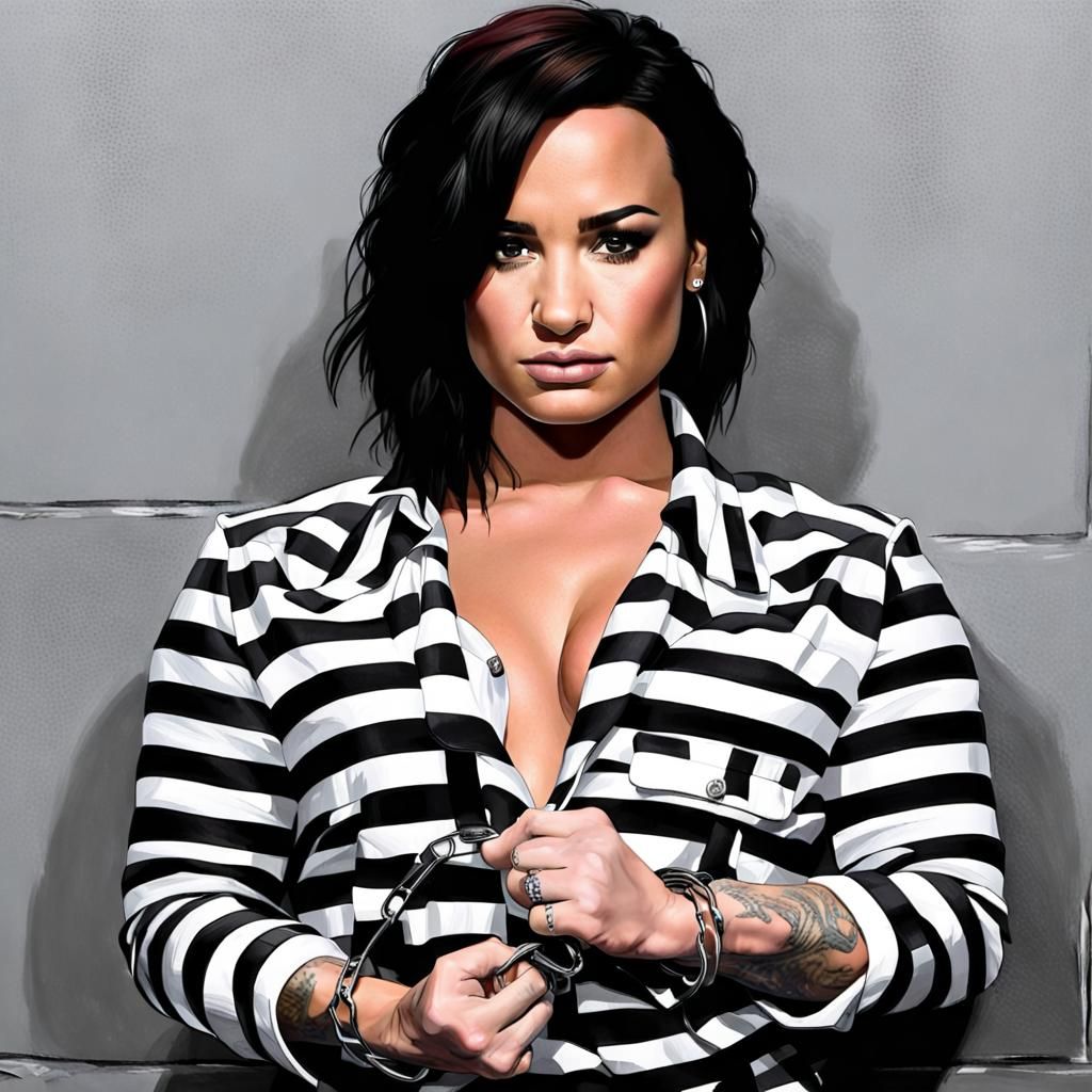 Person Posed as Prisoner in Handcuffs