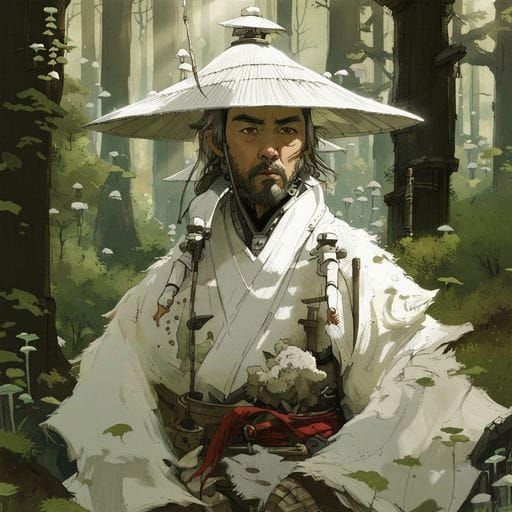Stoic Samurai Warrior